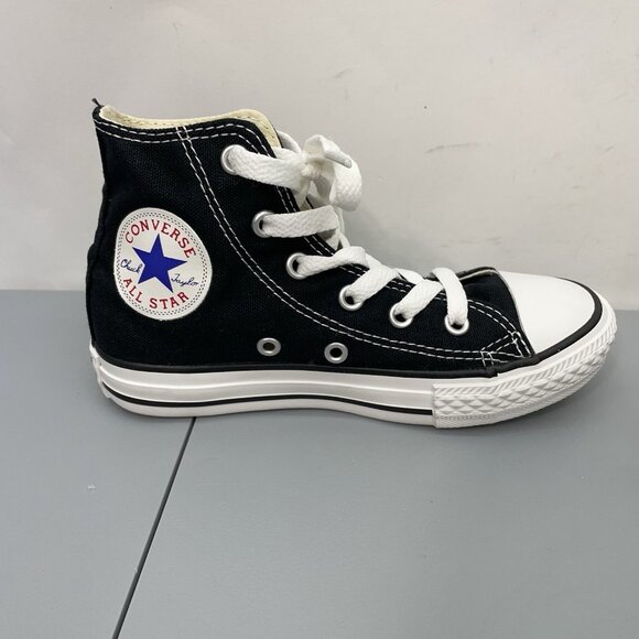 Converse Chuck Taylor All Star Sneakers Shoes Canvas Black Kids Youth 12 - Picture 8 of 11